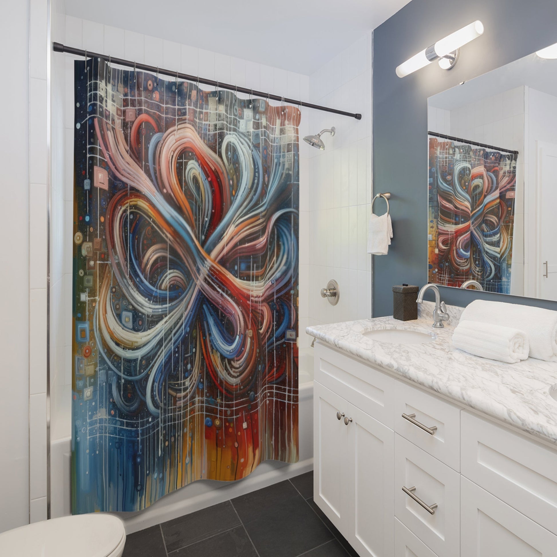 Humanity Tapestry Unification Shower Curtains - ATUH.ART