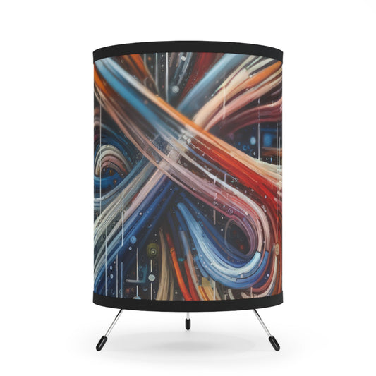 Humanity Tapestry Unification Tripod Lamp with High-Res Printed Shade, US\CA plug - ATUH.ART
