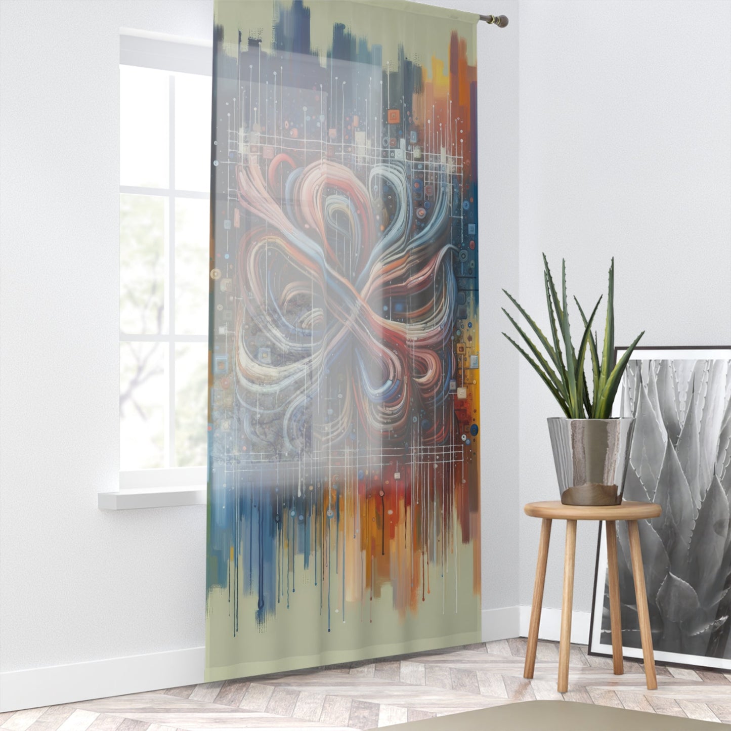 Humanity Tapestry Unification Window Curtain - ATUH.ART