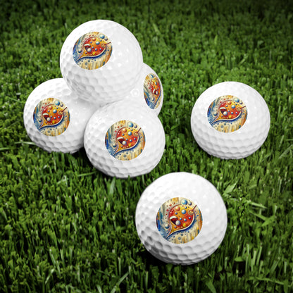 Humorous Dialogue Gateway Golf Balls, 6pcs - ATUH.ART