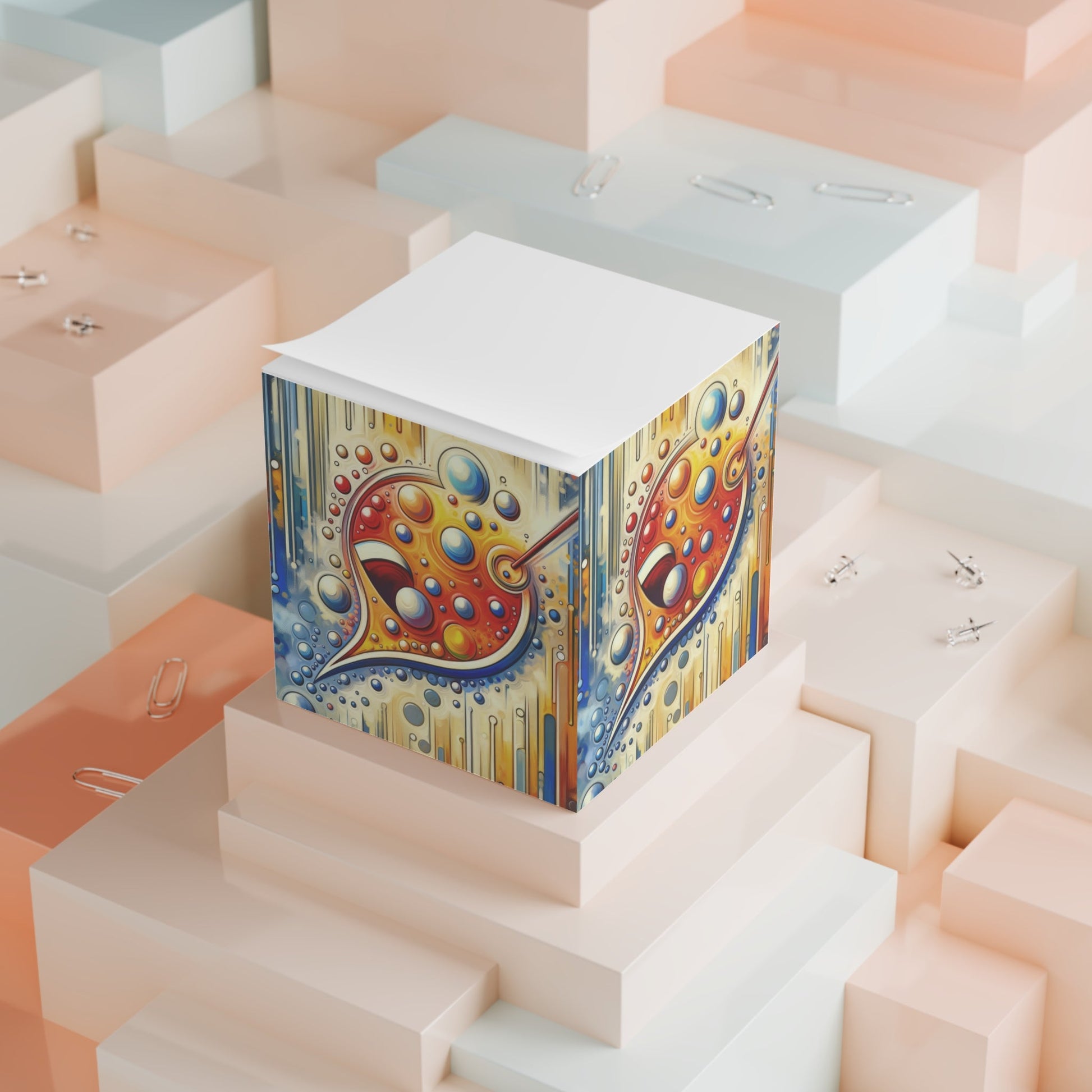 Humorous Dialogue Gateway Note Cube - ATUH.ART