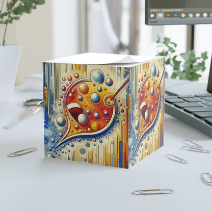 Humorous Dialogue Gateway Note Cube - ATUH.ART