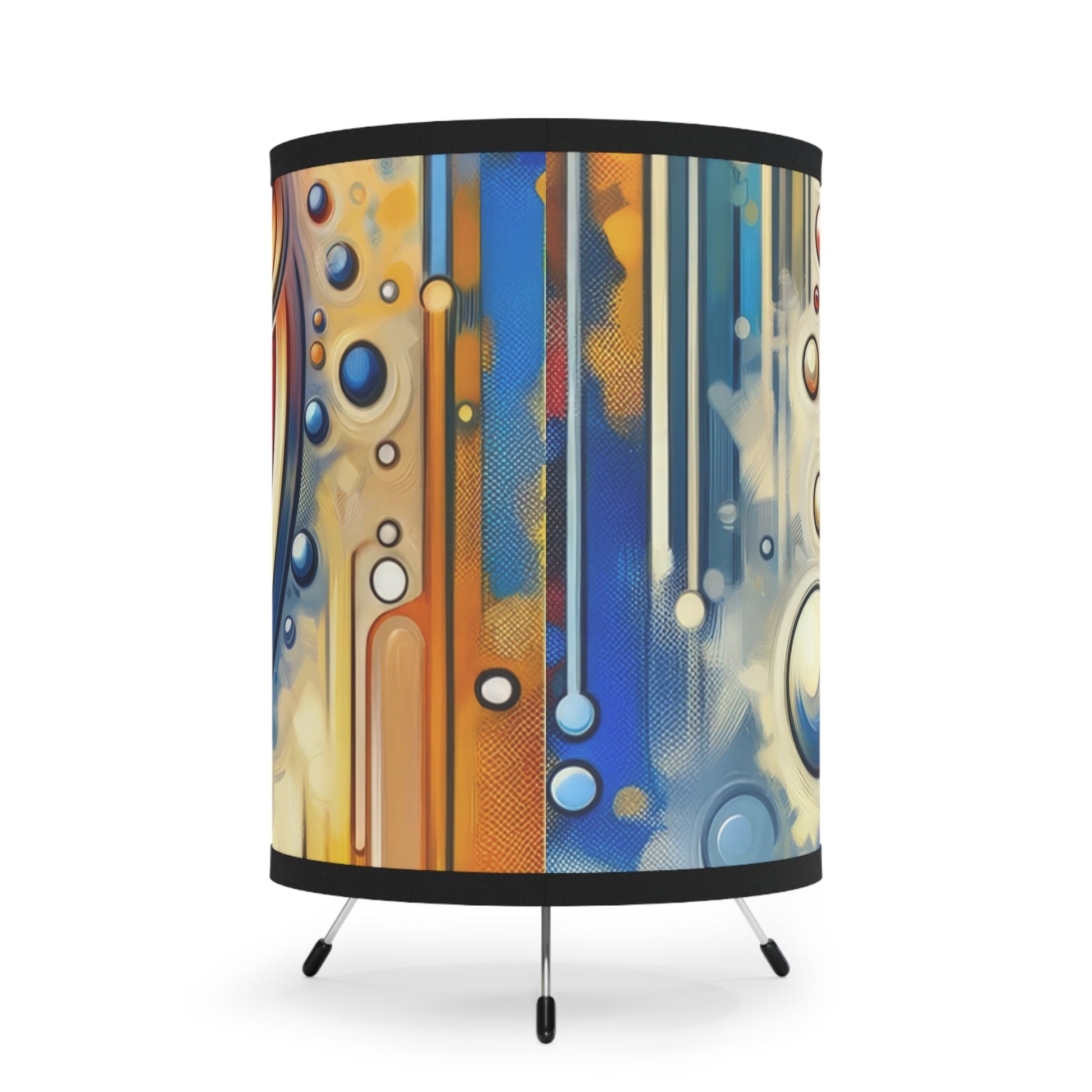 Humorous Dialogue Gateway Tripod Lamp with High-Res Printed Shade, US\CA plug - ATUH.ART