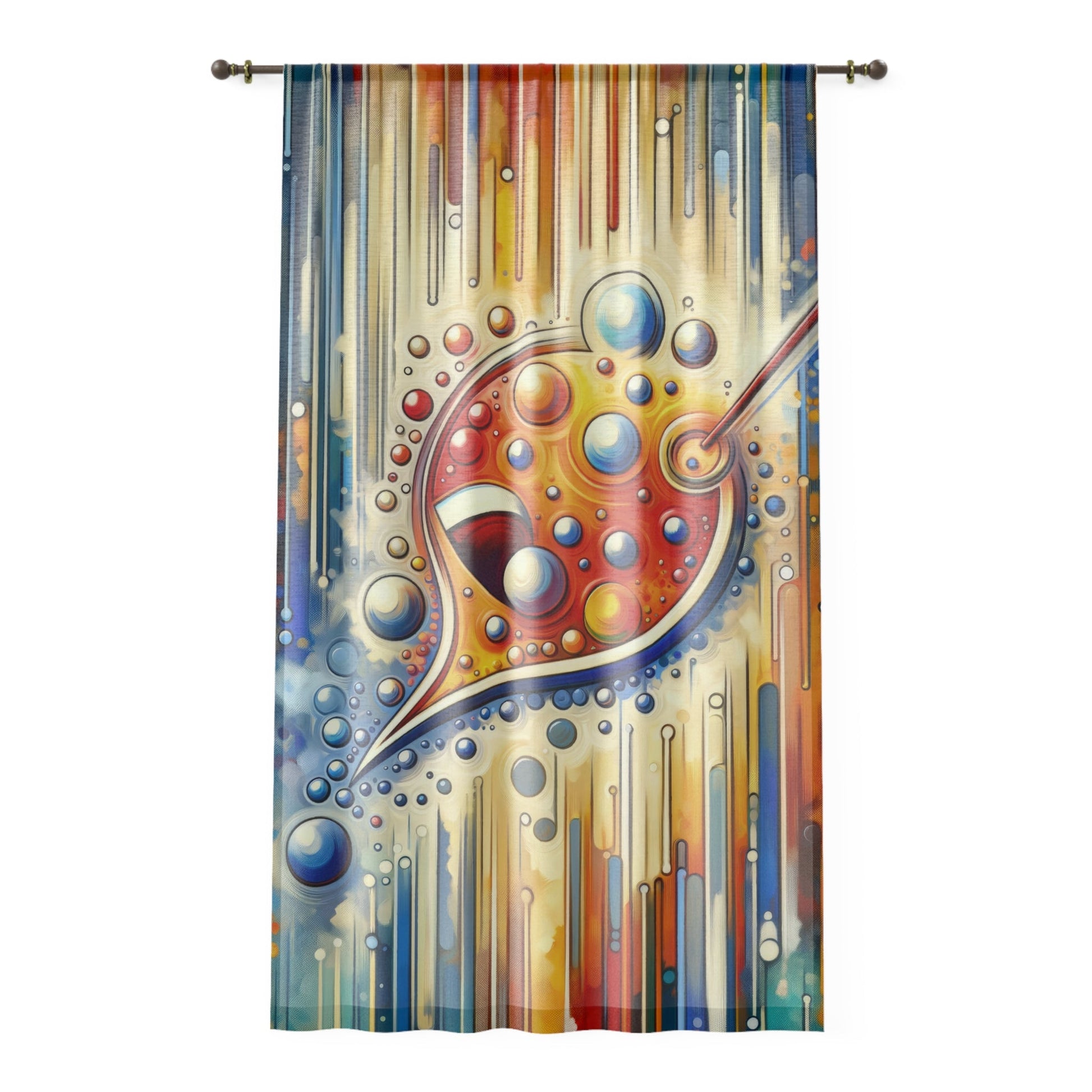 Humorous Dialogue Gateway Window Curtain - ATUH.ART