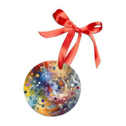 Humorous Unified Tachism Acrylic Ornament with Ribbon - ATUH.ART