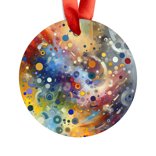 Humorous Unified Tachism Acrylic Ornament with Ribbon - ATUH.ART