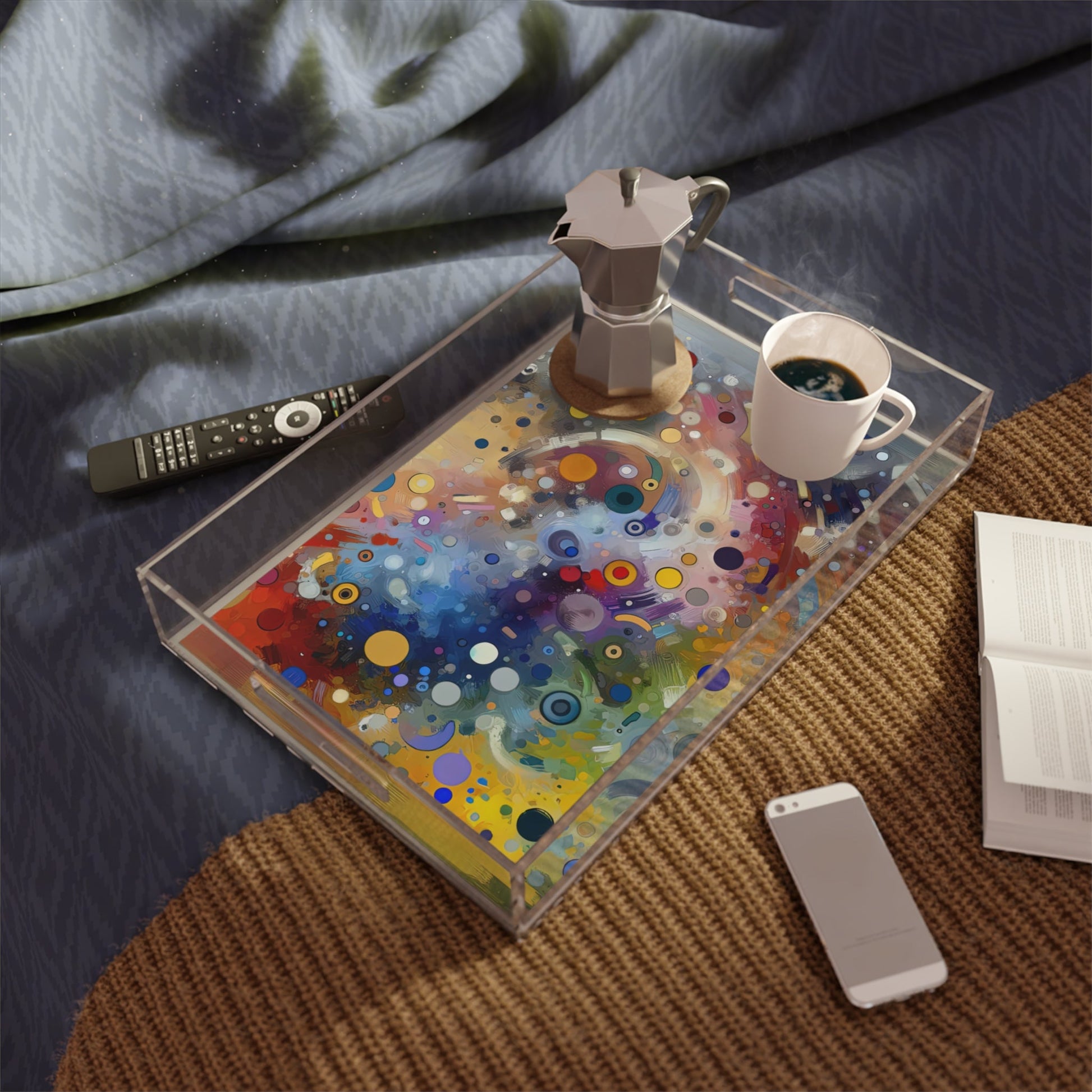 Humorous Unified Tachism Acrylic Serving Tray - ATUH.ART
