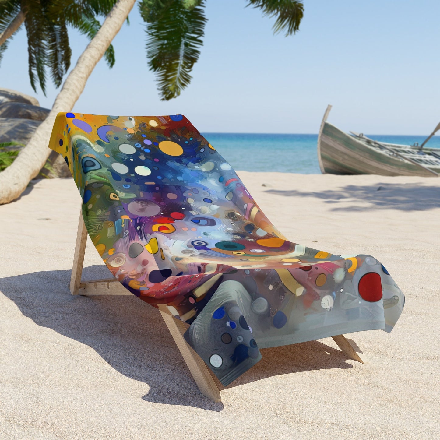 Humorous Unified Tachism Beach Towel - ATUH.ART