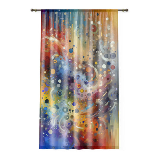 Humorous Unified Tachism Window Curtain - ATUH.ART