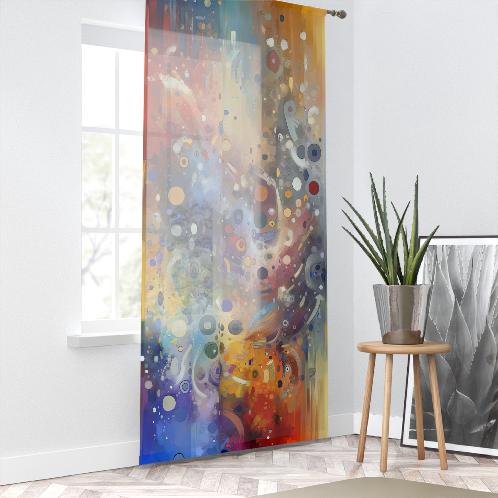 Humorous Unified Tachism Window Curtain - ATUH.ART