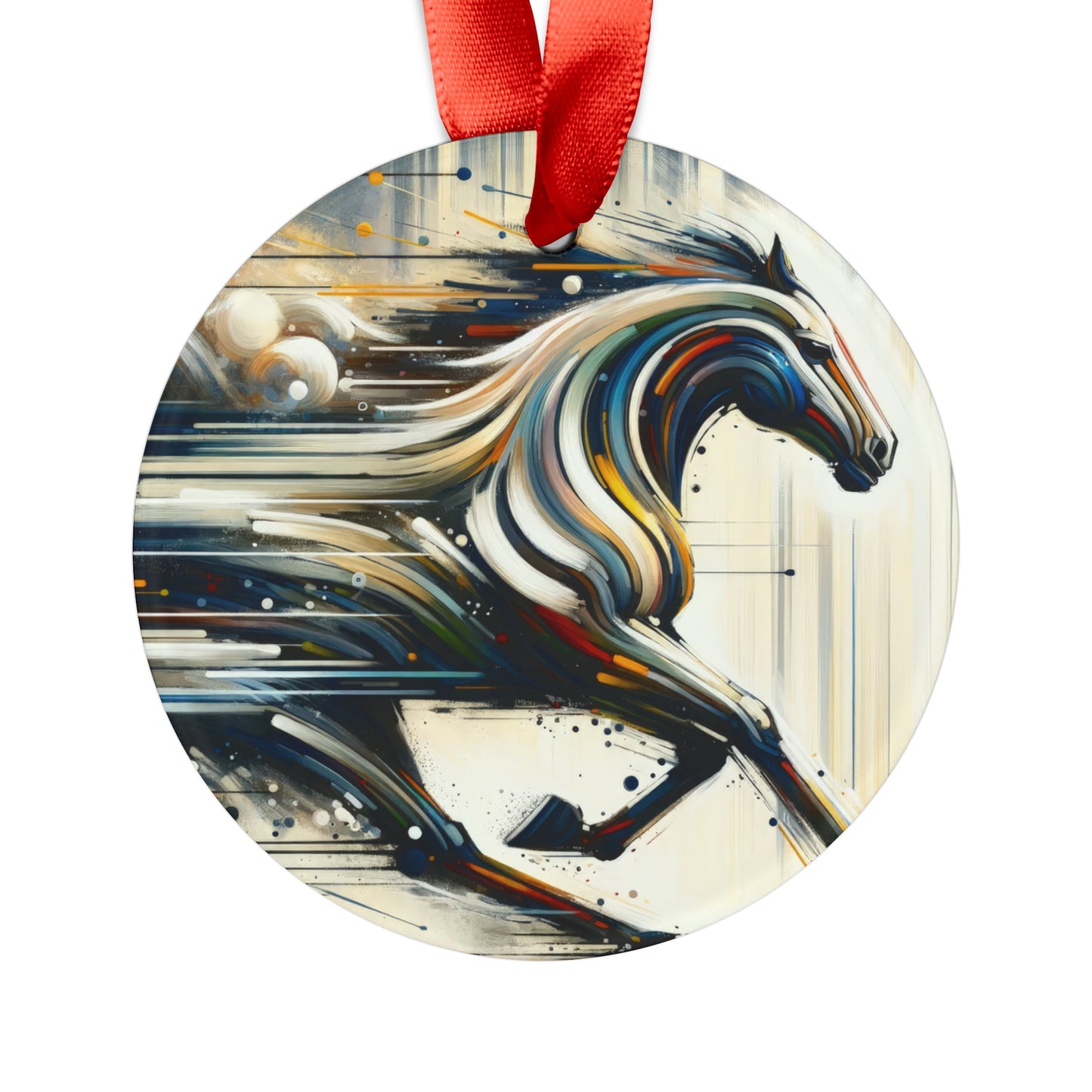 Hyperlinked Horsepower Gallop Acrylic Ornament with Ribbon - ATUH.ART
