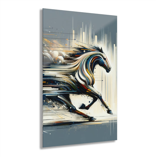 Hyperlinked Horsepower Gallop Acrylic Prints (French Cleat Hanging) - ATUH.ART