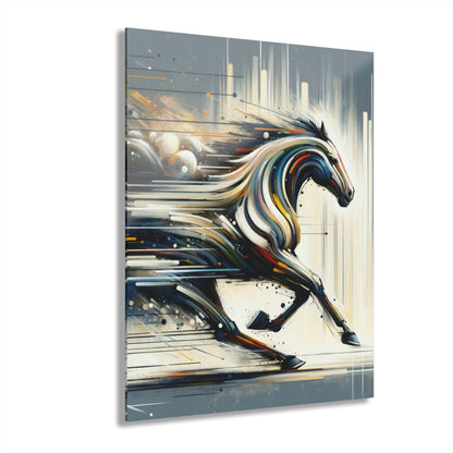 Hyperlinked Horsepower Gallop Acrylic Prints (French Cleat Hanging) - ATUH.ART