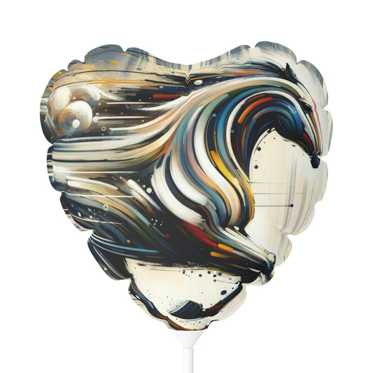 Hyperlinked Horsepower Gallop Balloon (Round and Heart-shaped), 11" - ATUH.ART
