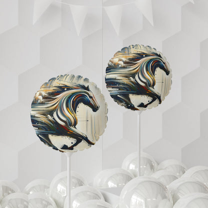 Hyperlinked Horsepower Gallop Balloon (Round and Heart-shaped), 11" - ATUH.ART