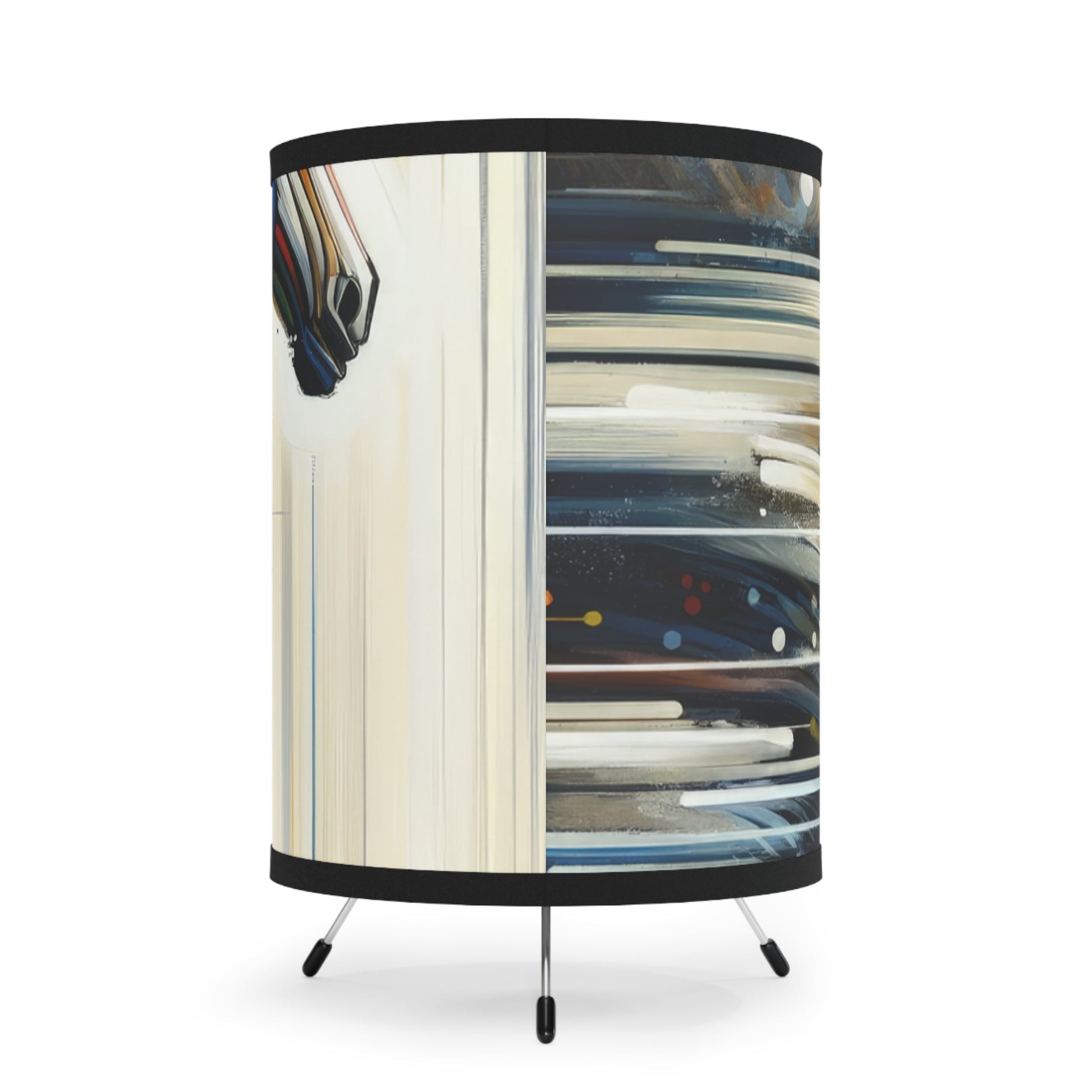 Hyperlinked Horsepower Gallop Tripod Lamp with High-Res Printed Shade, US\CA plug - ATUH.ART