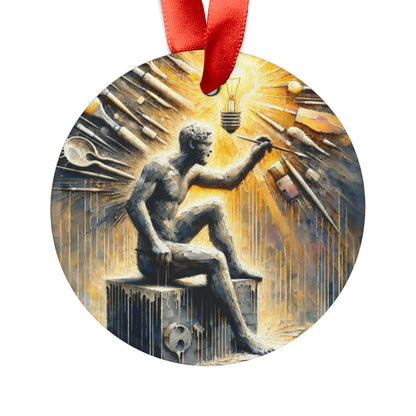 Idea Sculptor Genesis Acrylic Ornament with Ribbon - ATUH.ART