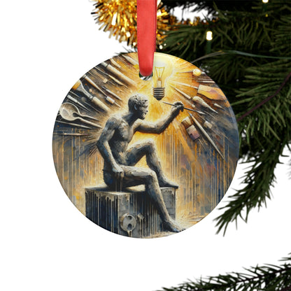 Idea Sculptor Genesis Acrylic Ornament with Ribbon - ATUH.ART