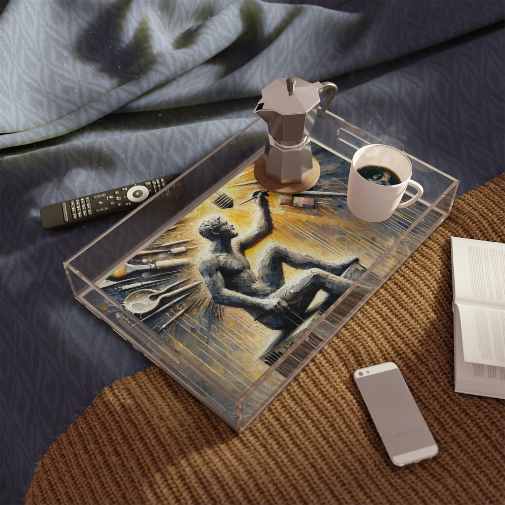 Idea Sculptor Genesis Acrylic Serving Tray - ATUH.ART