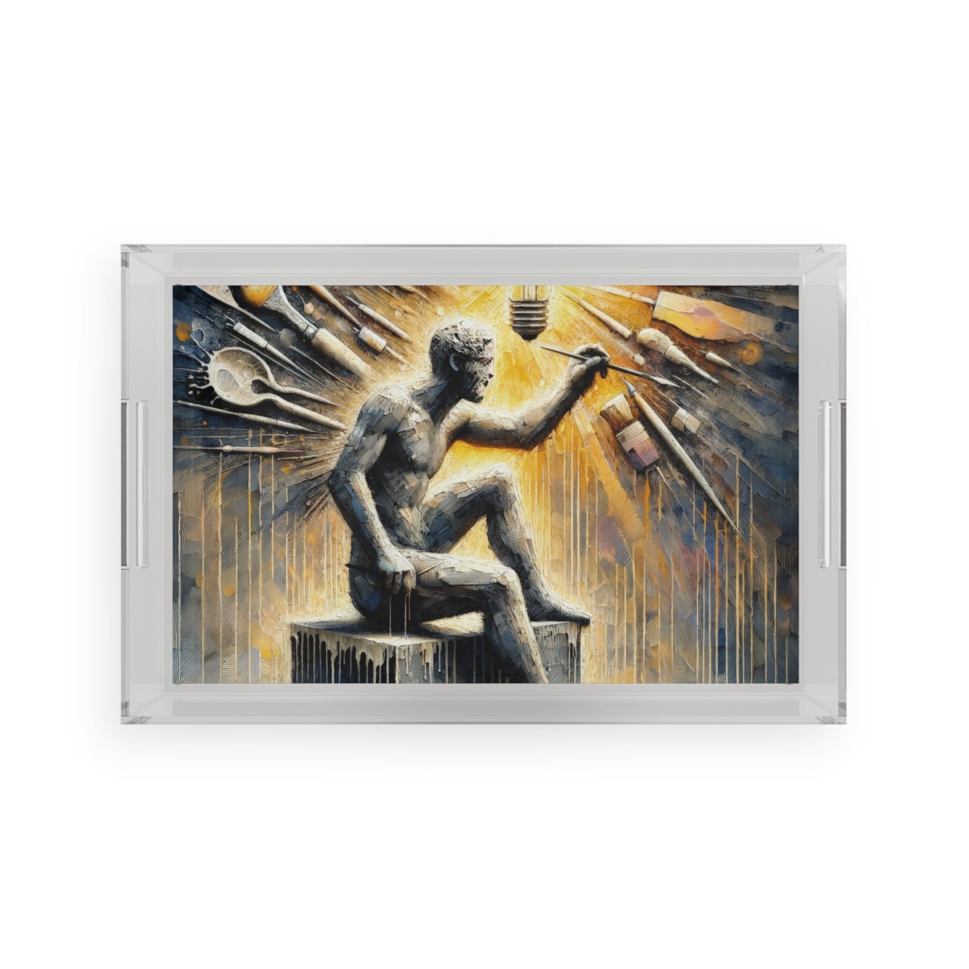 Idea Sculptor Genesis Acrylic Serving Tray - ATUH.ART