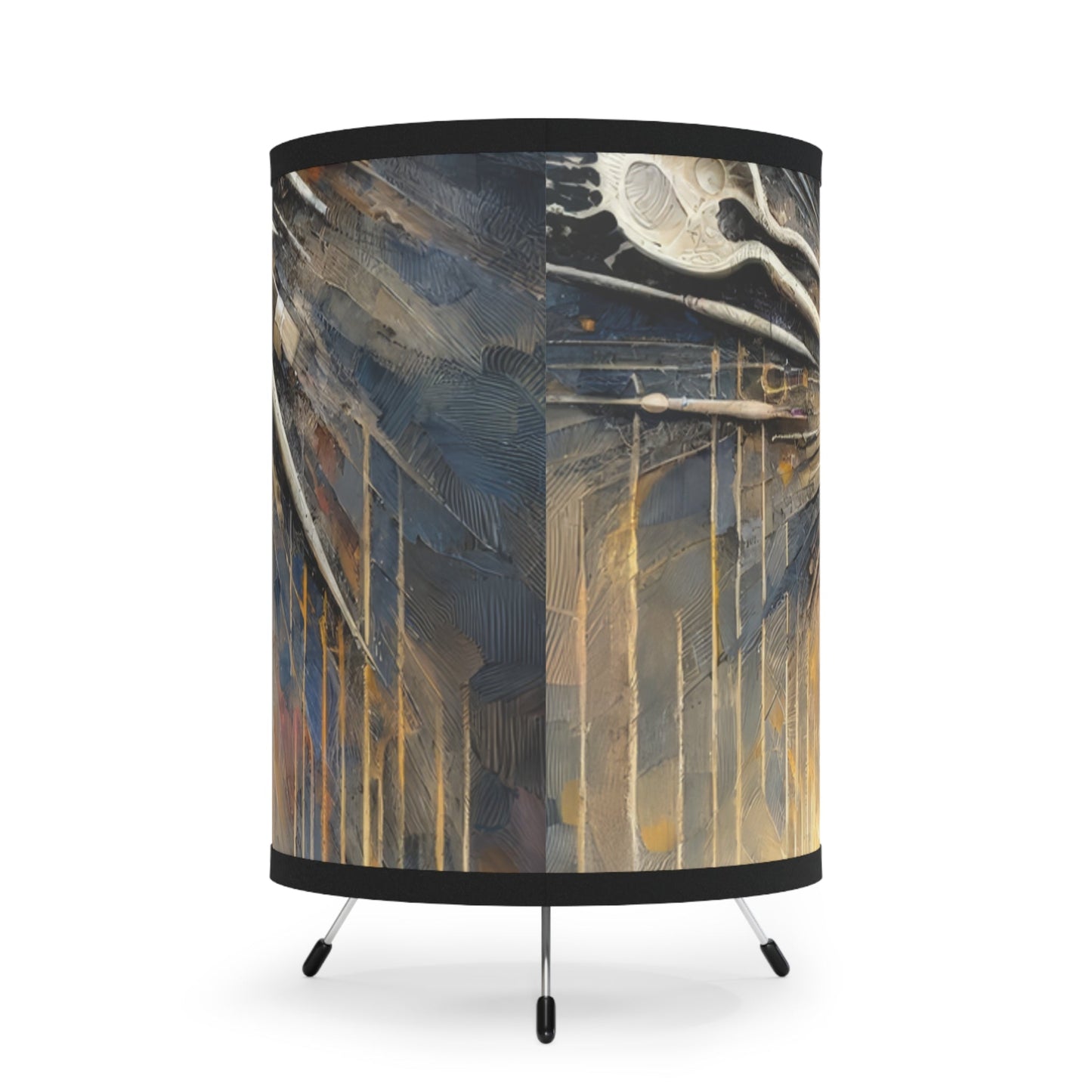 Idea Sculptor Genesis Tripod Lamp with High-Res Printed Shade, US\CA plug - ATUH.ART