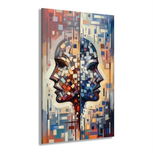 Identity Tachism Intersection Acrylic Prints (French Cleat Hanging) - ATUH.ART