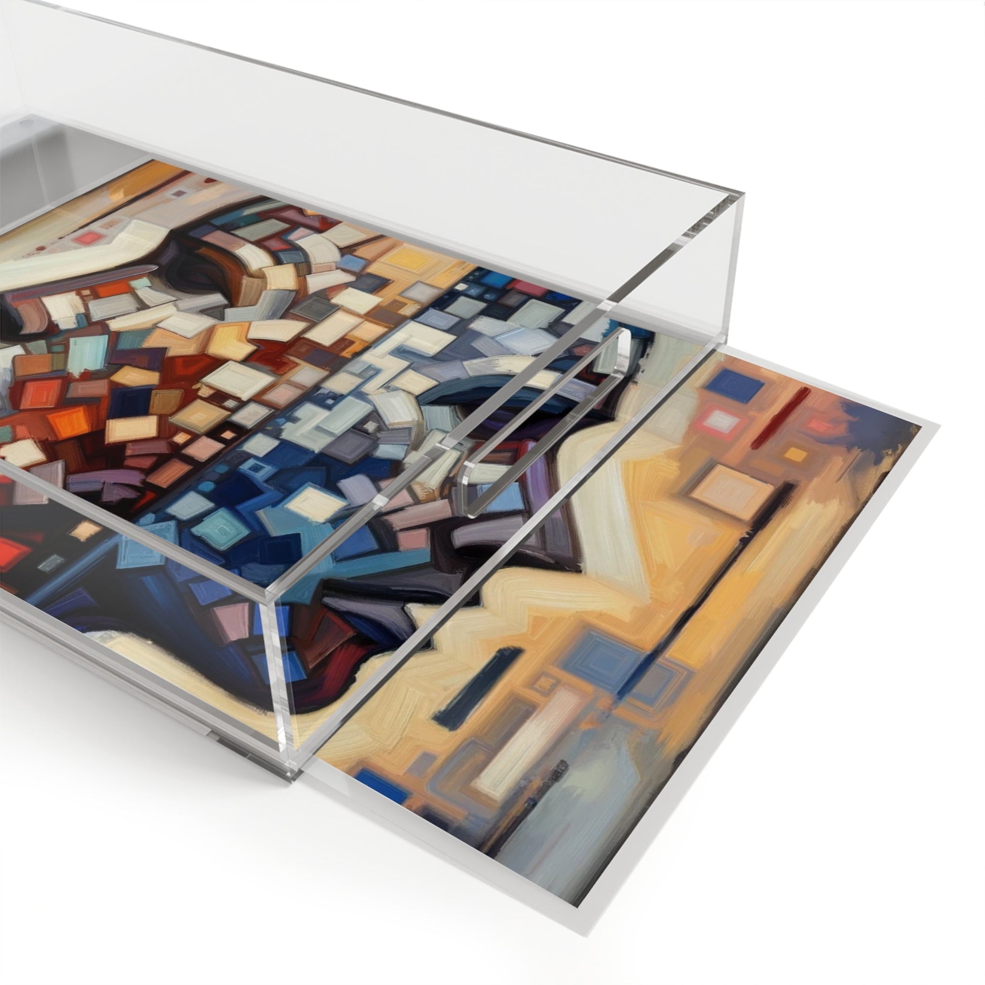 Identity Tachism Intersection Acrylic Serving Tray - ATUH.ART