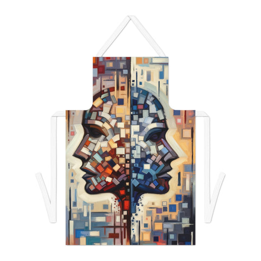 Identity Tachism Intersection Adult Apron (AOP) - ATUH.ART