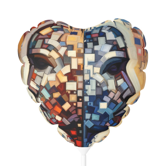 Identity Tachism Intersection Balloon (Round and Heart-shaped), 11" - ATUH.ART