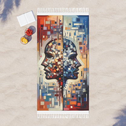 Identity Tachism Intersection Boho Beach Cloth - ATUH.ART