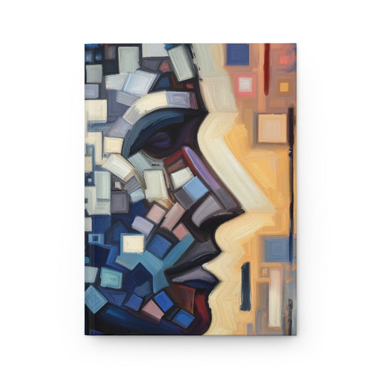 Identity Tachism Intersection Hardcover Journal Matte - ATUH.ART