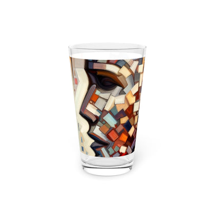 Identity Tachism Intersection Pint Glass, 16oz - ATUH.ART