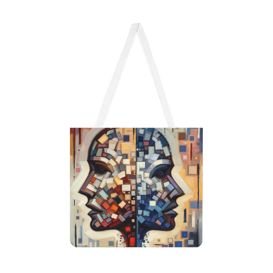 Identity Tachism Intersection Shoulder Tote Bag (AOP) - ATUH.ART