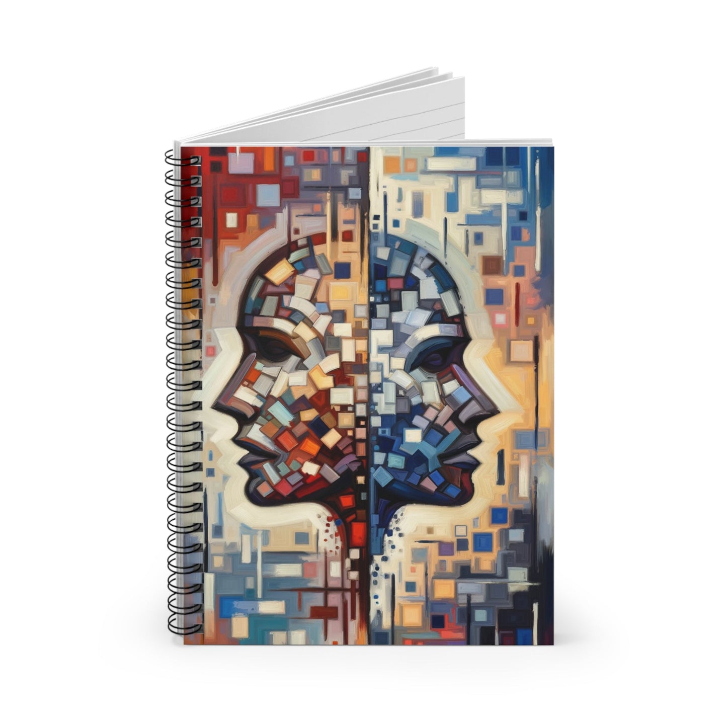 Identity Tachism Intersection Spiral Notebook - Ruled Line - ATUH.ART