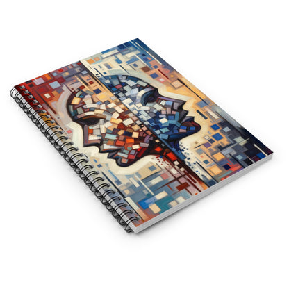 Identity Tachism Intersection Spiral Notebook - Ruled Line - ATUH.ART