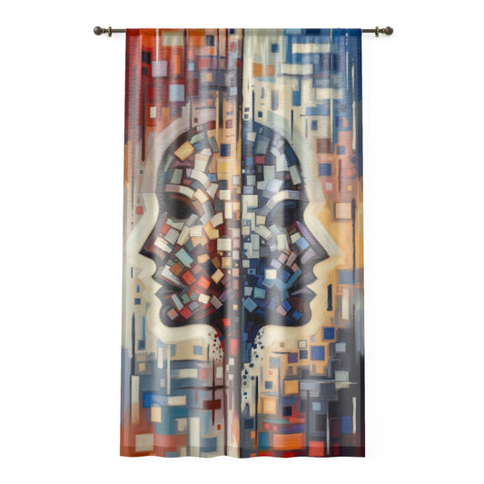 Identity Tachism Intersection Window Curtain - ATUH.ART