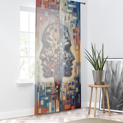 Identity Tachism Intersection Window Curtain - ATUH.ART