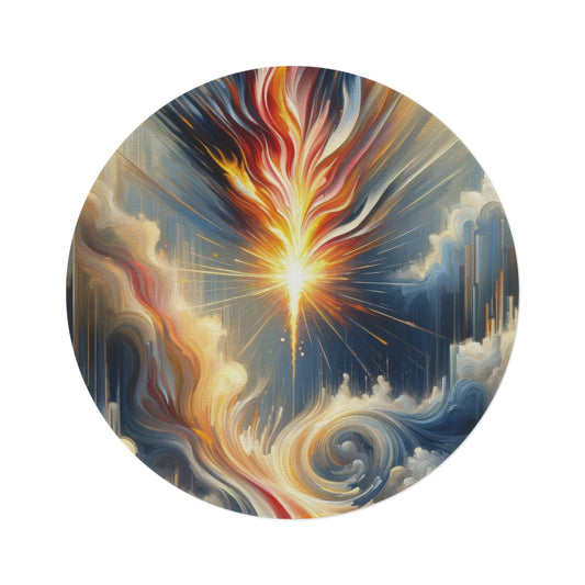 Ignite Spark Transformation Round Rug - ATUH.ART