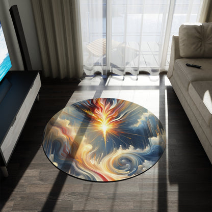 Ignite Spark Transformation Round Rug - ATUH.ART