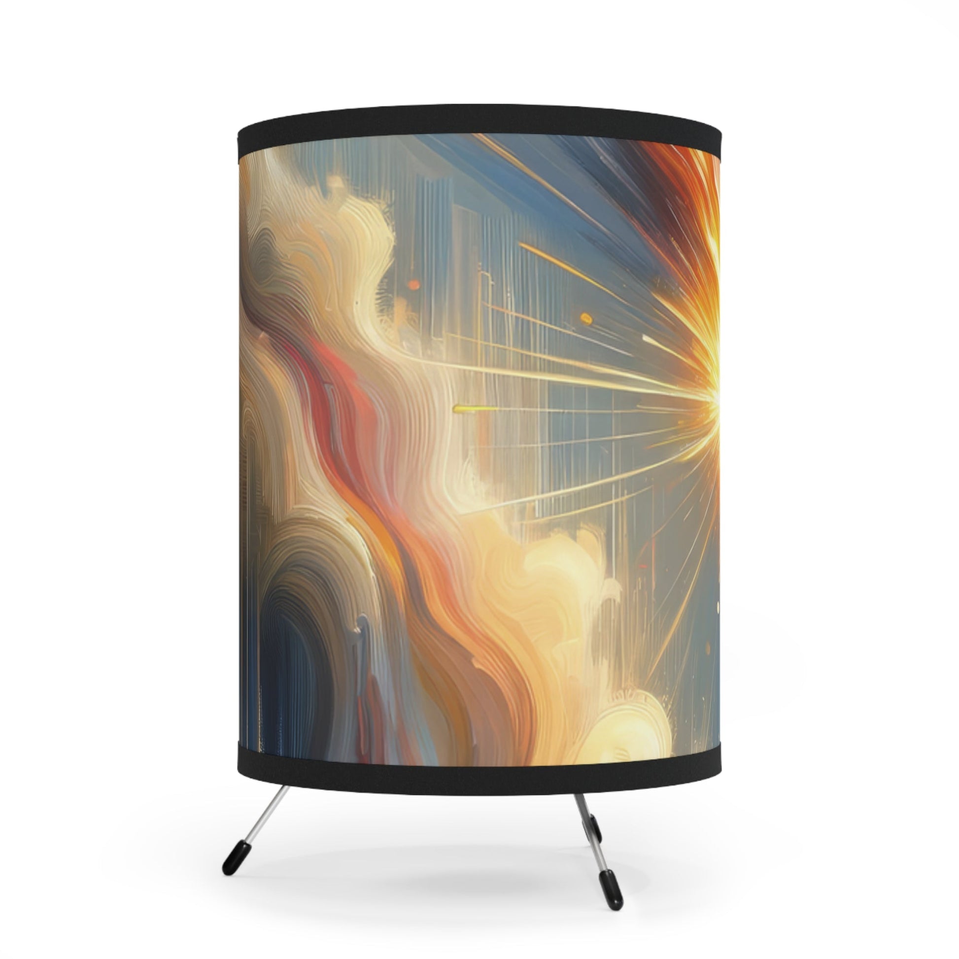 Ignite Spark Transformation Tripod Lamp with High-Res Printed Shade, US\CA plug - ATUH.ART
