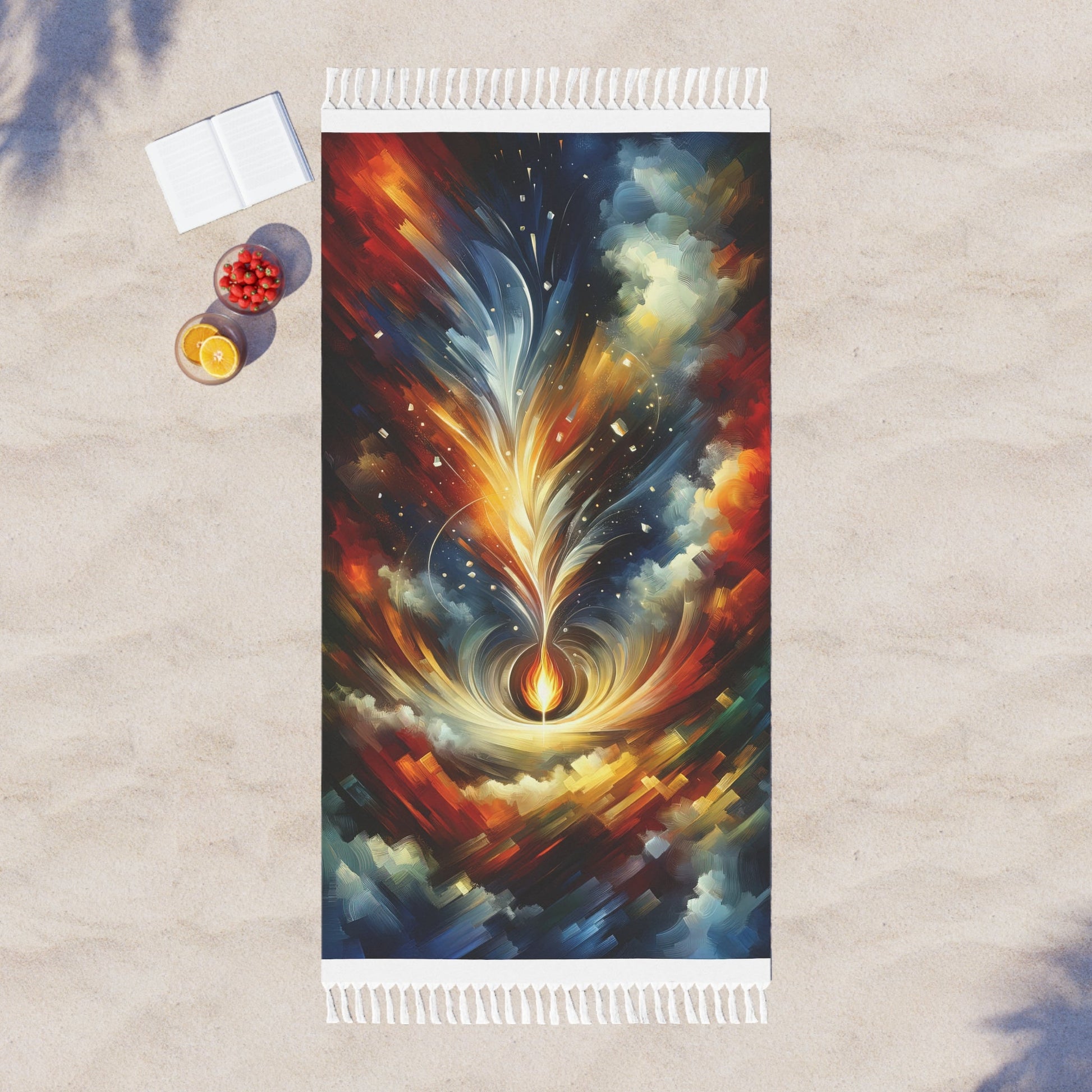Igniting Transformational Currents Boho Beach Cloth - ATUH.ART