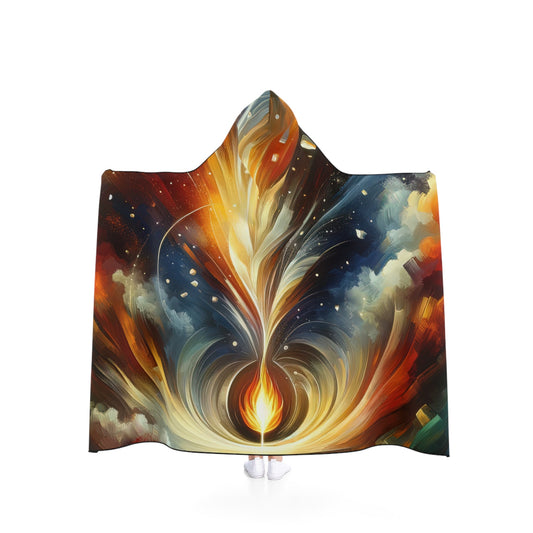 Igniting Transformational Currents Hooded Blanket - ATUH.ART