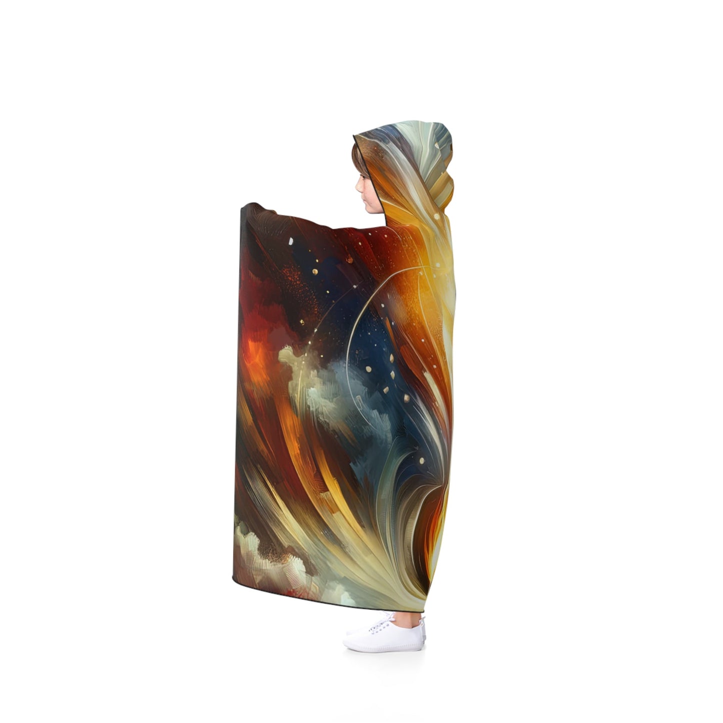 Igniting Transformational Currents Hooded Blanket - ATUH.ART