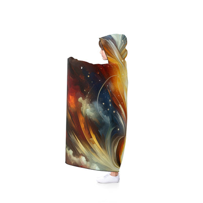 Igniting Transformational Currents Hooded Blanket - ATUH.ART