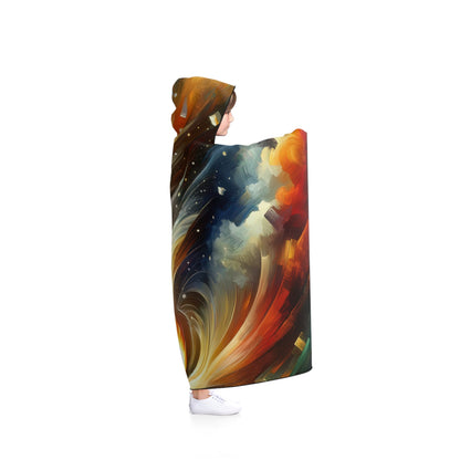 Igniting Transformational Currents Hooded Blanket - ATUH.ART