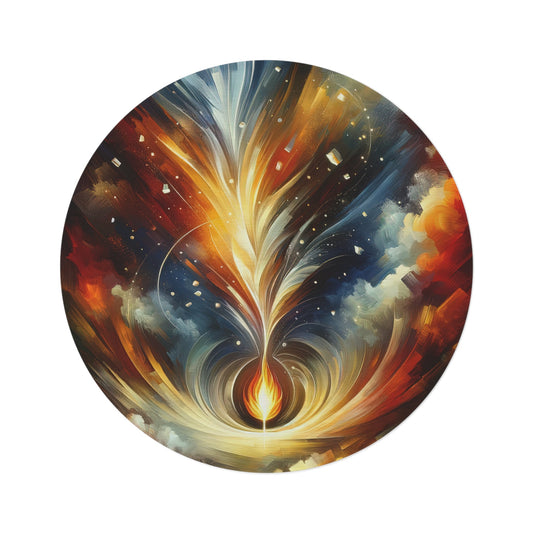 Igniting Transformational Currents Round Rug - ATUH.ART