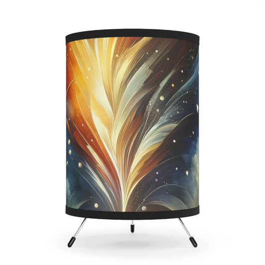 Igniting Transformational Currents Tripod Lamp with High-Res Printed Shade, US\CA plug - ATUH.ART