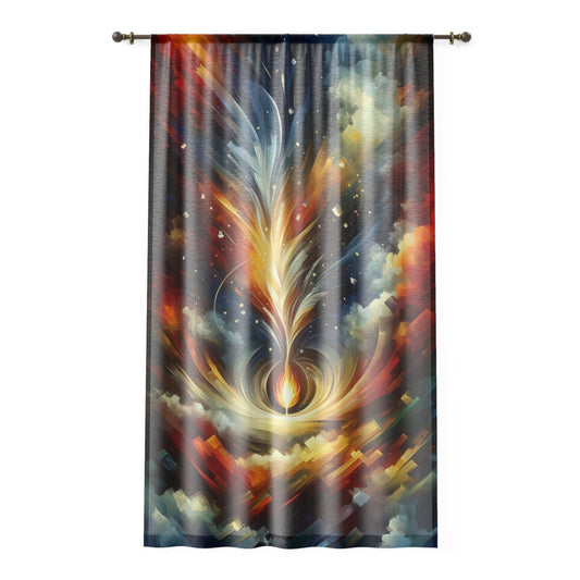 Igniting Transformational Currents Window Curtain - ATUH.ART