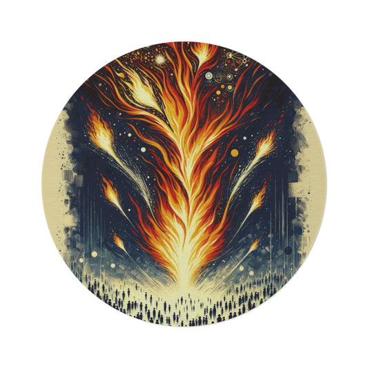 Ignition Change Catalyst Round Rug - ATUH.ART