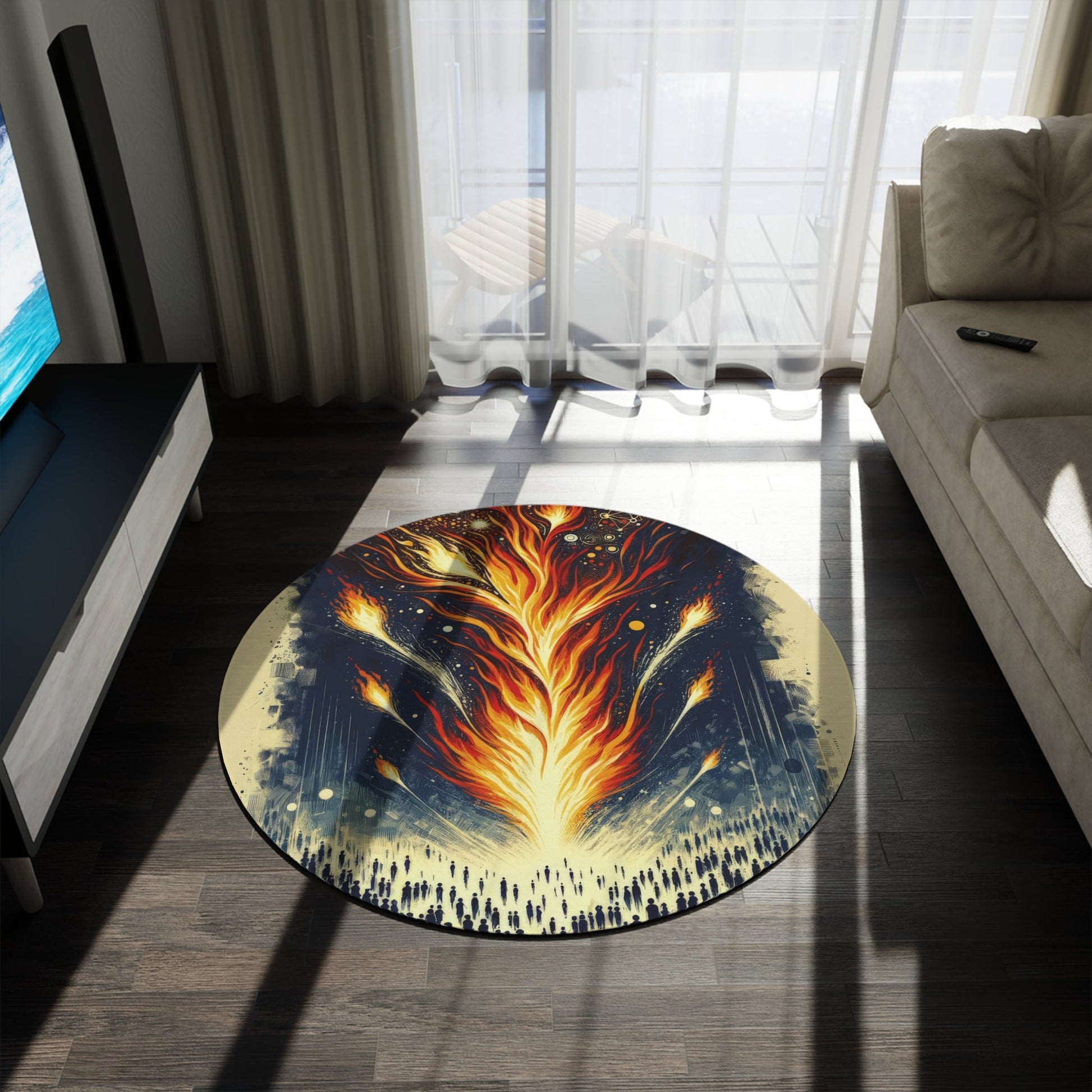 Ignition Change Catalyst Round Rug - ATUH.ART